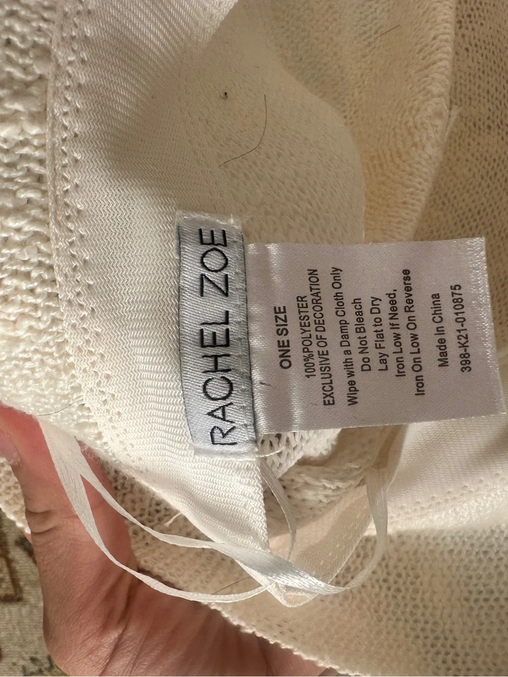 Rachel Zoe Cream Hat